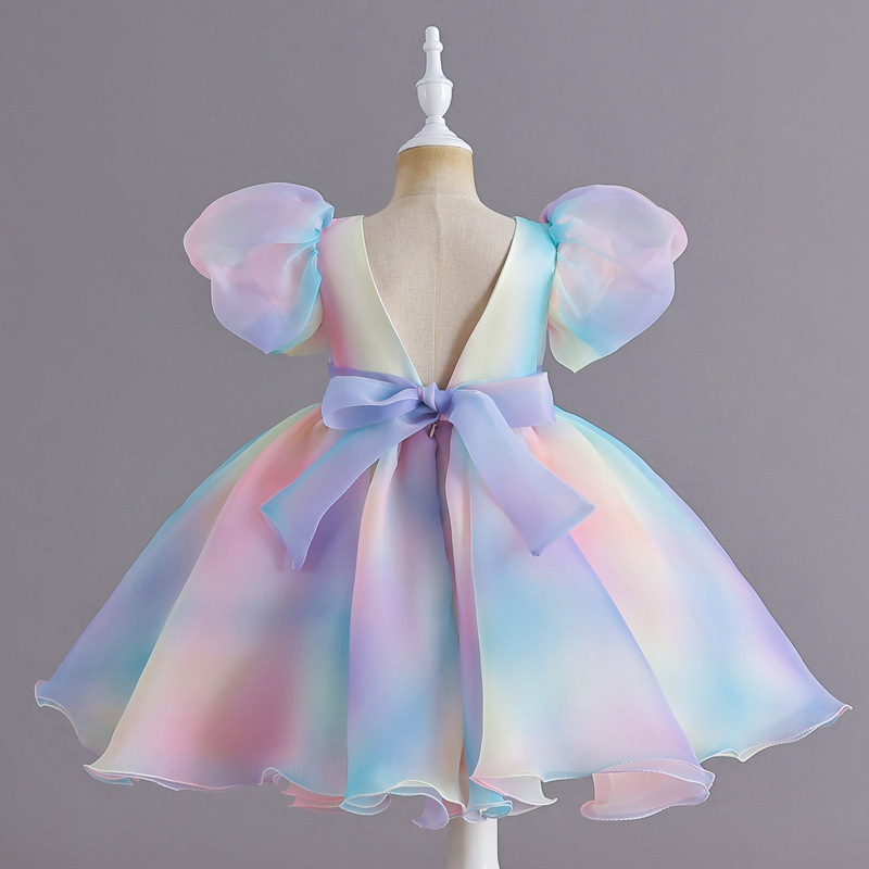 Baby Clothing Dresser - New Rainbow Sweet Tutu Kids Summer