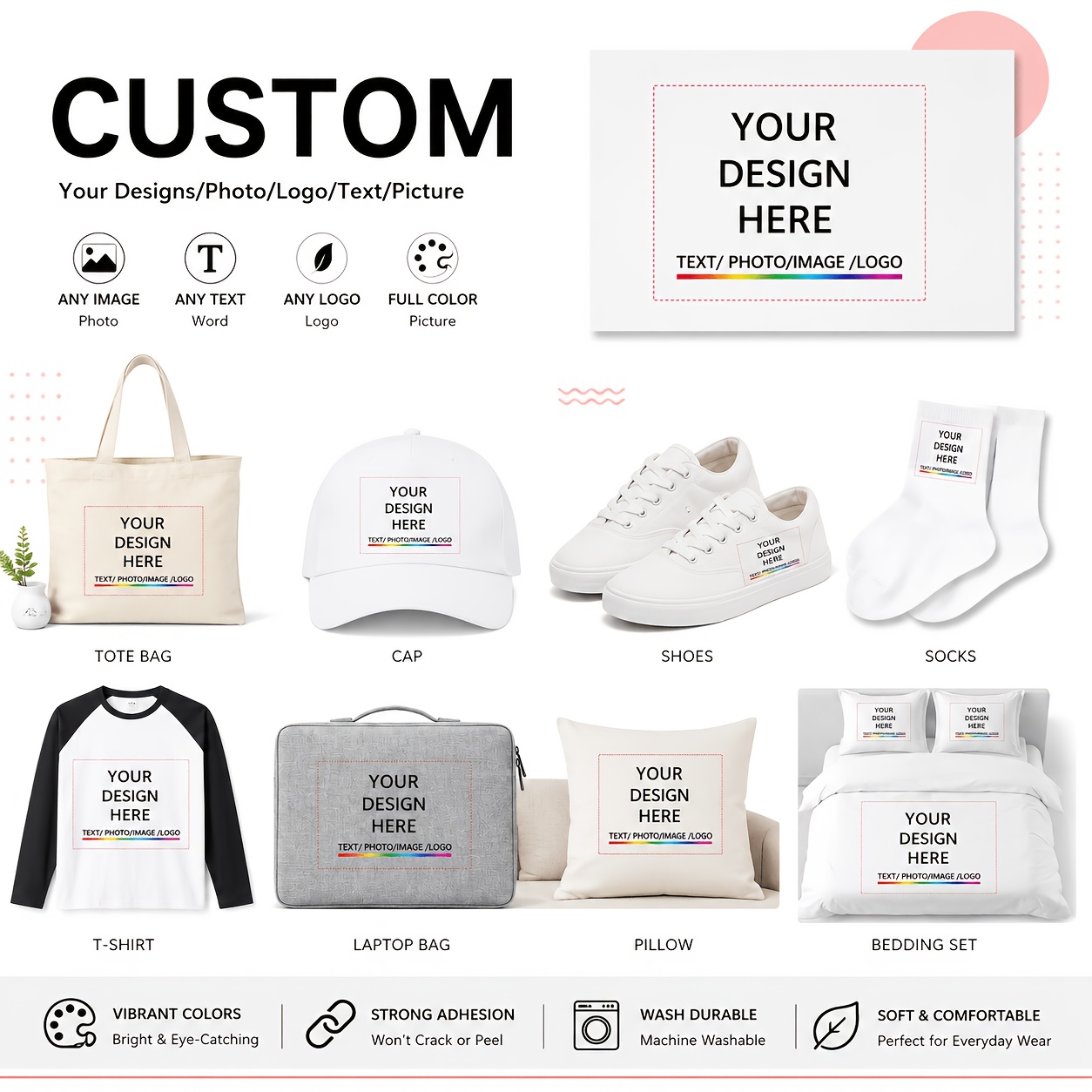 6PCS Custom DTF Heat Transfers - Baby Clothing Usa review and price